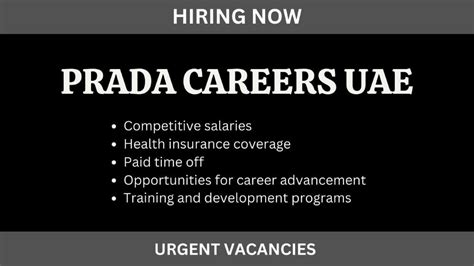 prada careers uae|prada job opportunities.